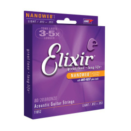 Struny Elixir Nanoweb 80/20 Bronze